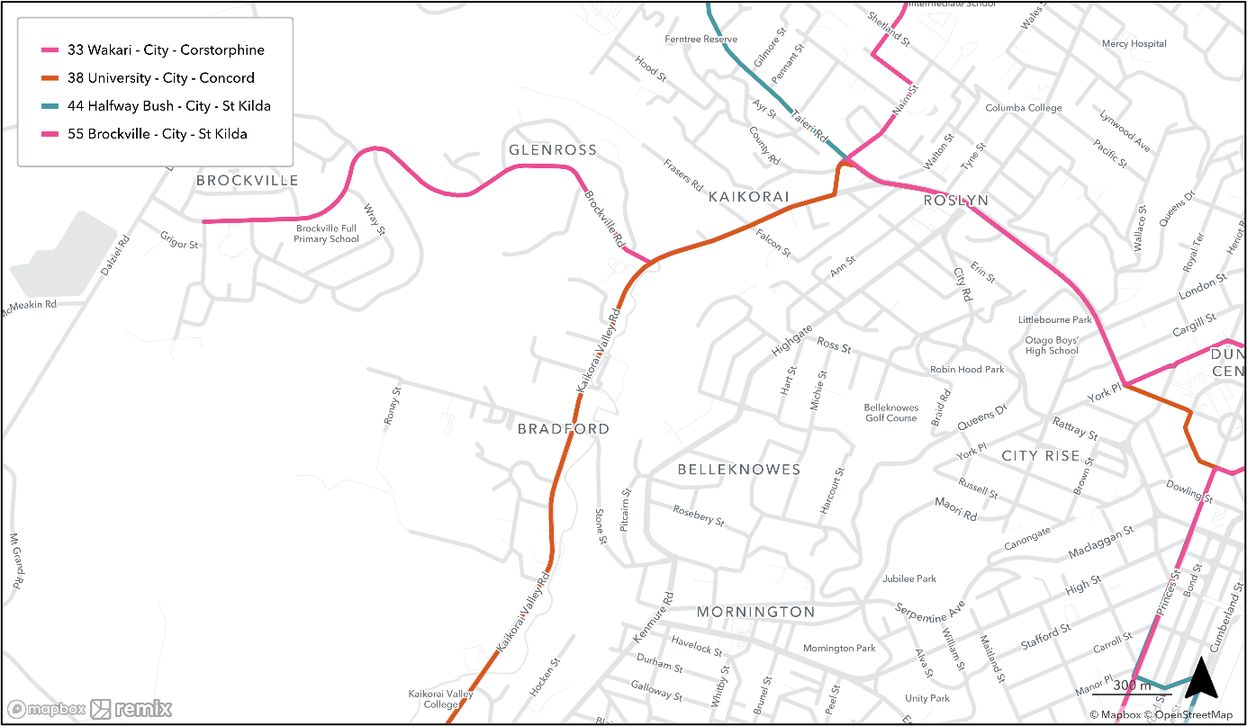 Orbus bus route 37-38 map