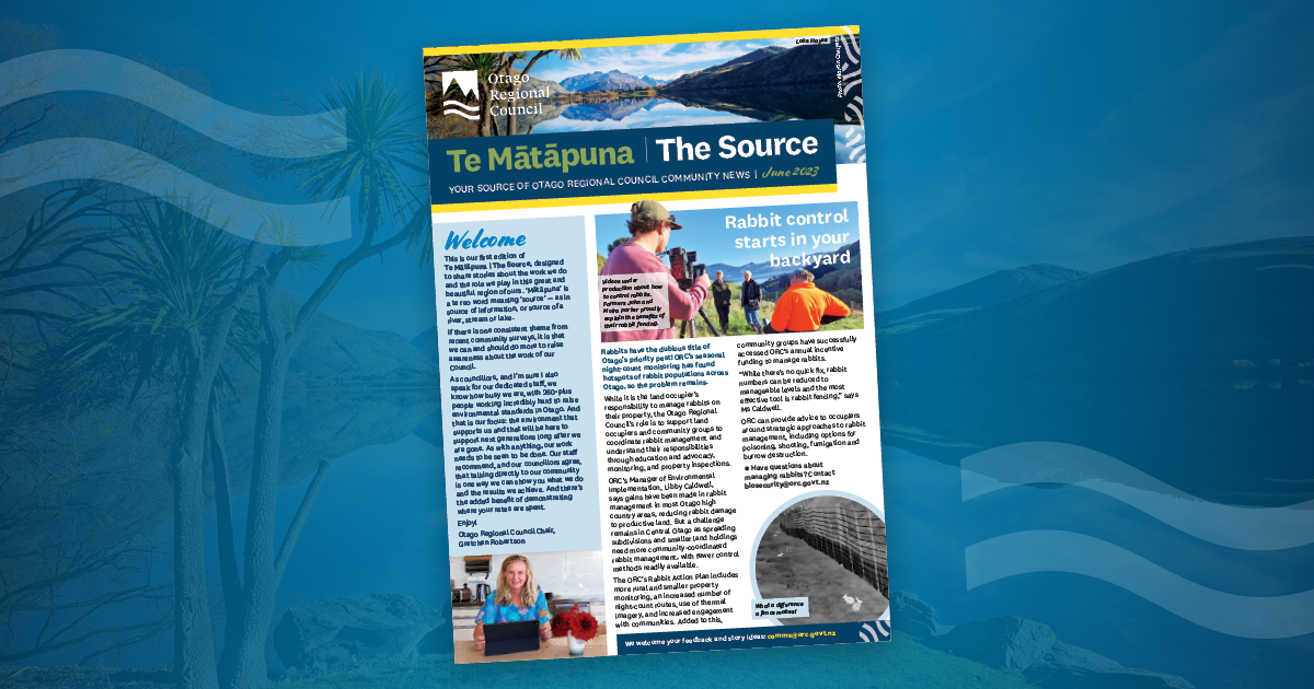 Te Mātāpuna newsletter