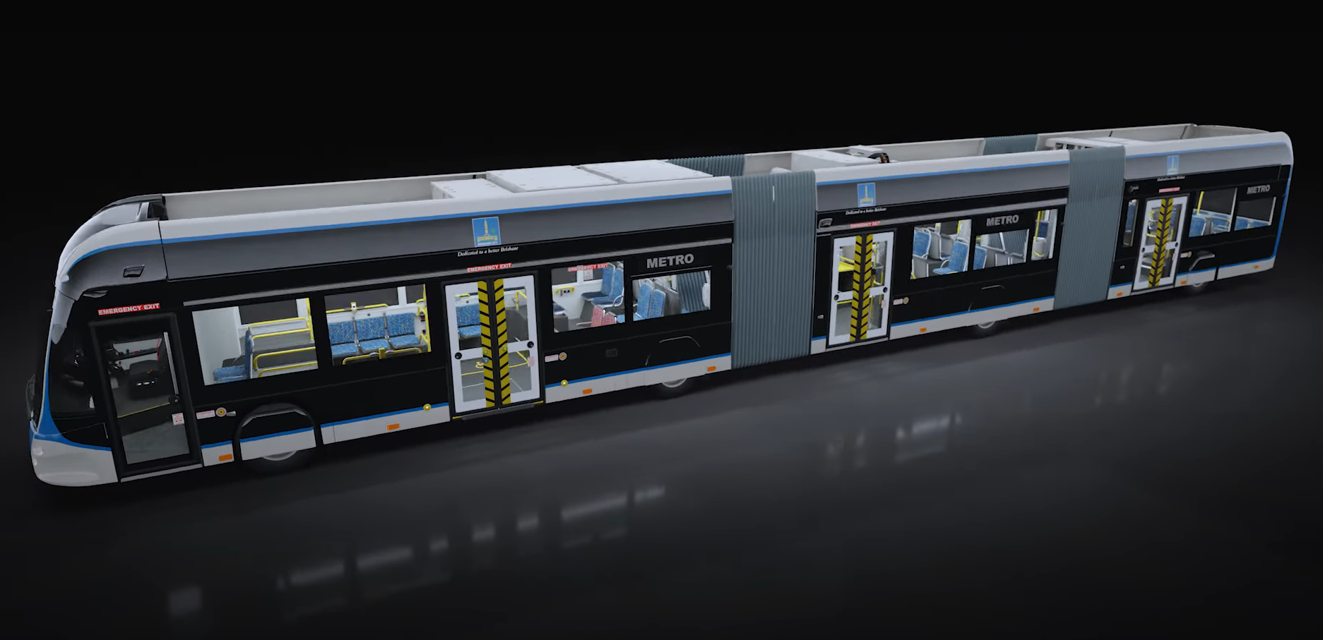 Bi-articulated bus example