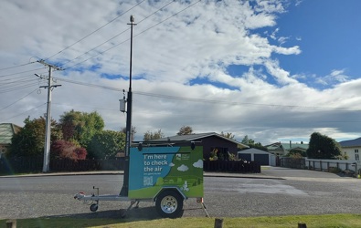 Mobile Air Quality Monitoring Stations Deployed To Balclutha In May 2026 Aq Monitoring Trailer