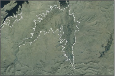 Aerial View of Fortification Creek Wetland Management Area (March 2006)