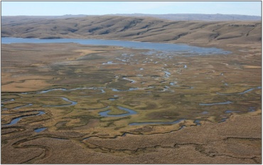 Fortification Creek Wetland Management Area with Lake Onslow in the background (2008)