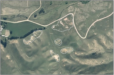 Aerial View of Galloway No.1 Inland Saline Wetland Complex (March 2005)