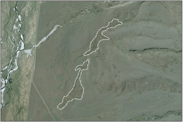 Aerial View of Hutt Creek Swamps (April 2005)