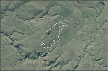 Aerial View of Nevis Red Tussock Fen (February 2007)