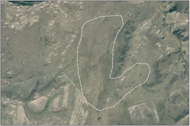 Aerial view of Styx Ephemeral Wetland Management Area