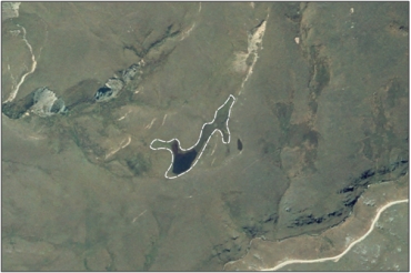 Aerial view of Timber Creek Seepage (February 2006)
