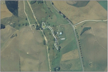 Aerial view of Waiareka Creek Swamp (February 2006)