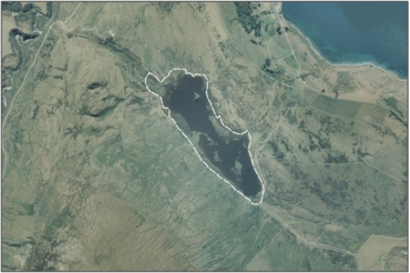 Aerial View of Mount Nicholas Lagoon (February 2006)