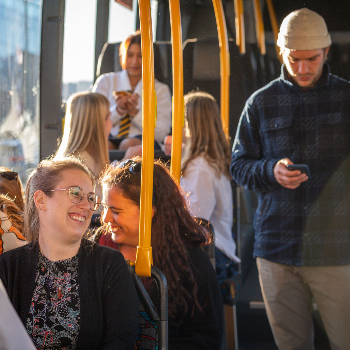 Queenstown Bus Image Passengers Inside The Bus