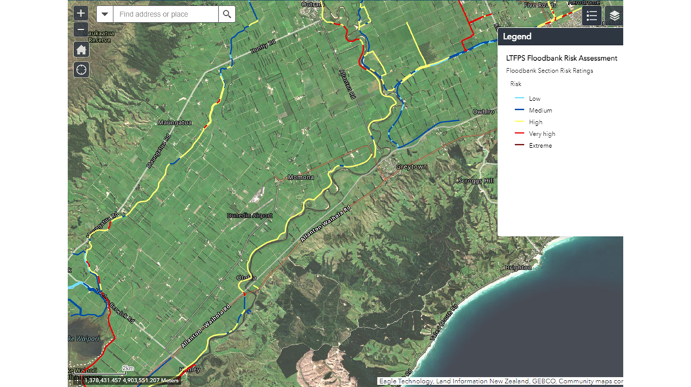 Taieri Floodbanks Risk Assessment Portal Webtile 1920X1080