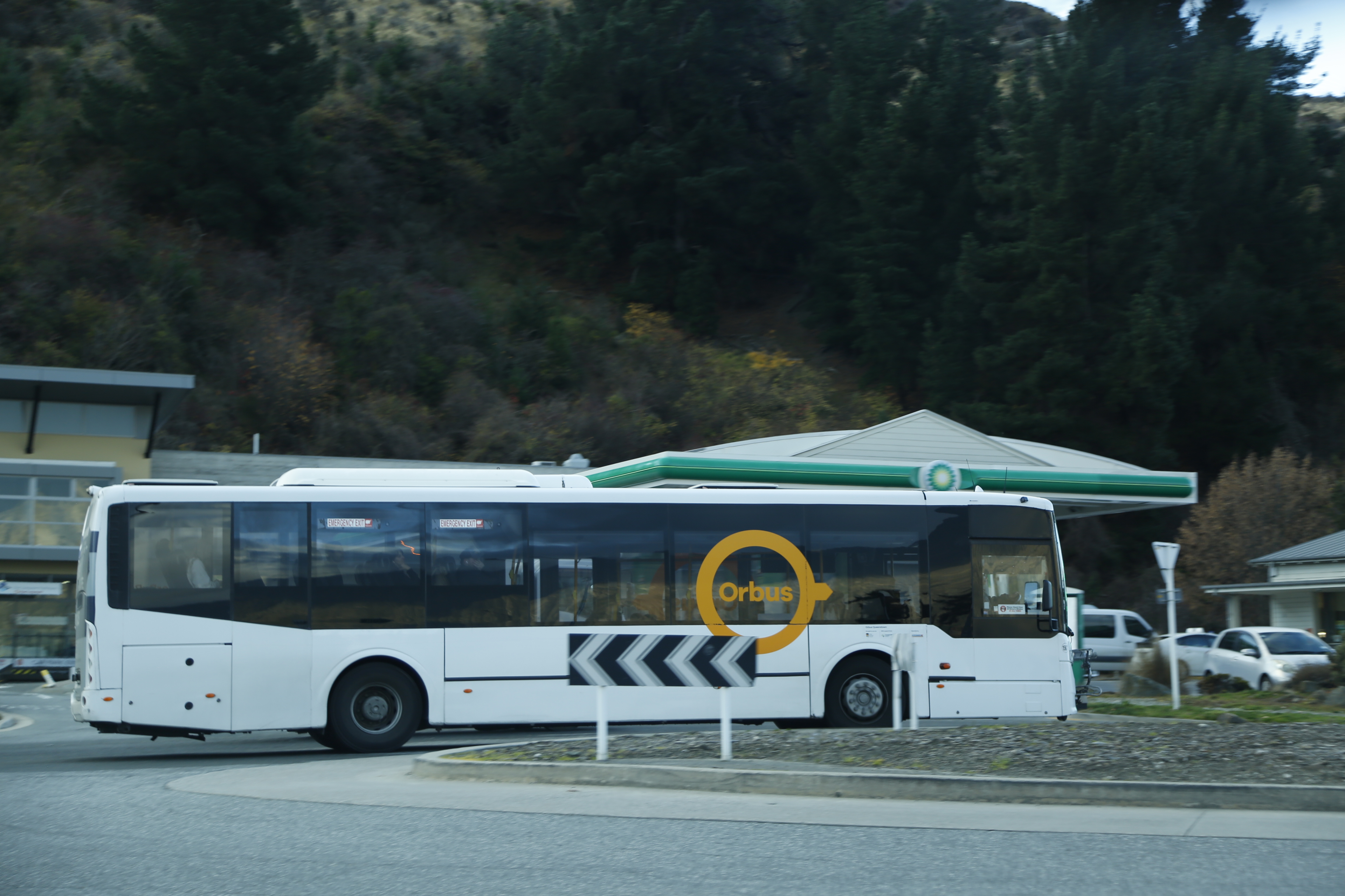 Bus Driving Around BP Roundabout