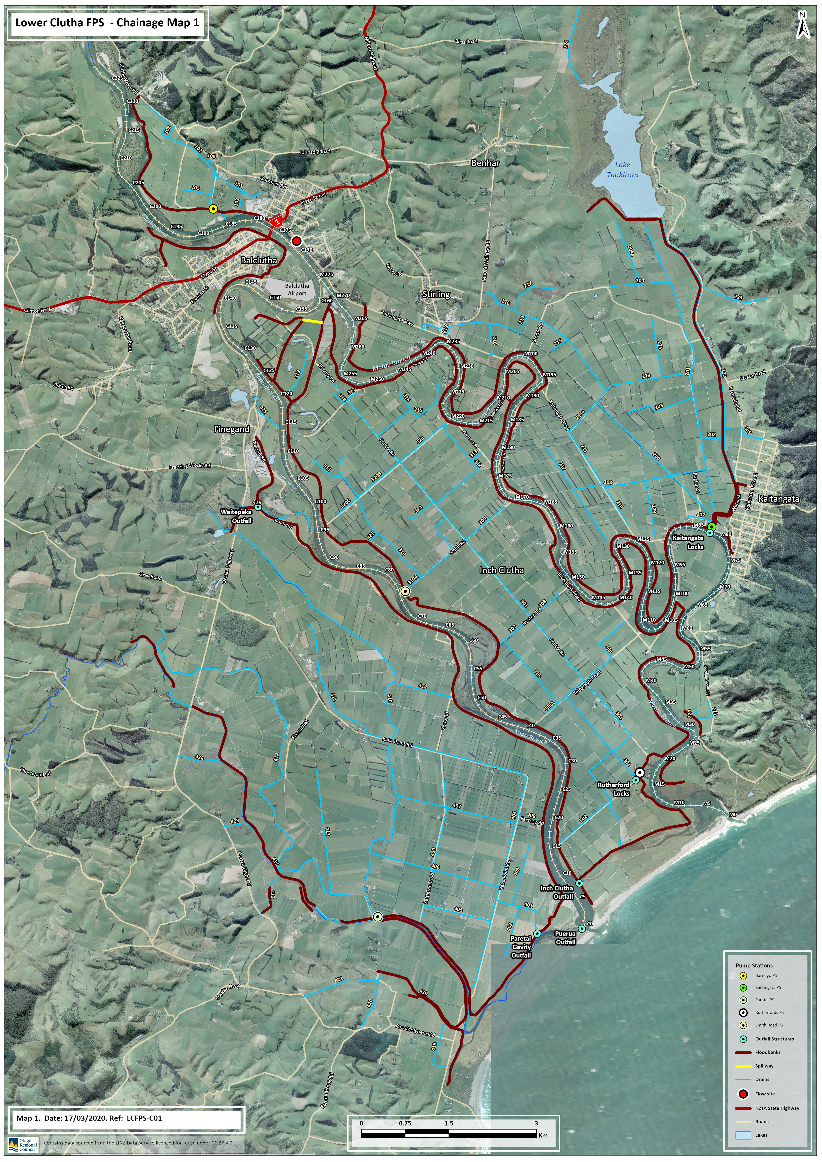 Figure 1: Lower Clutha Flood Protection Scheme