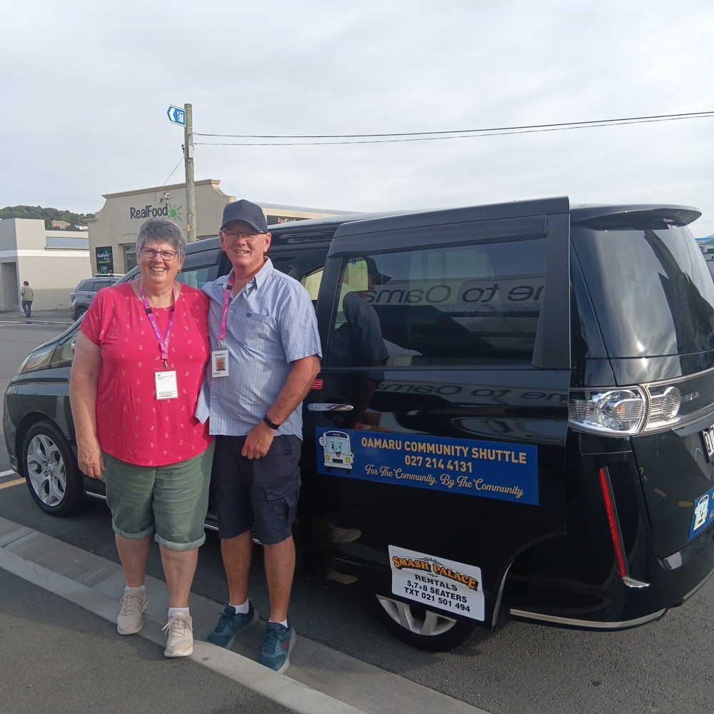Oamaru Community Shuttle Drivers Husband And Wife Team Ken And Sheryl March 2026