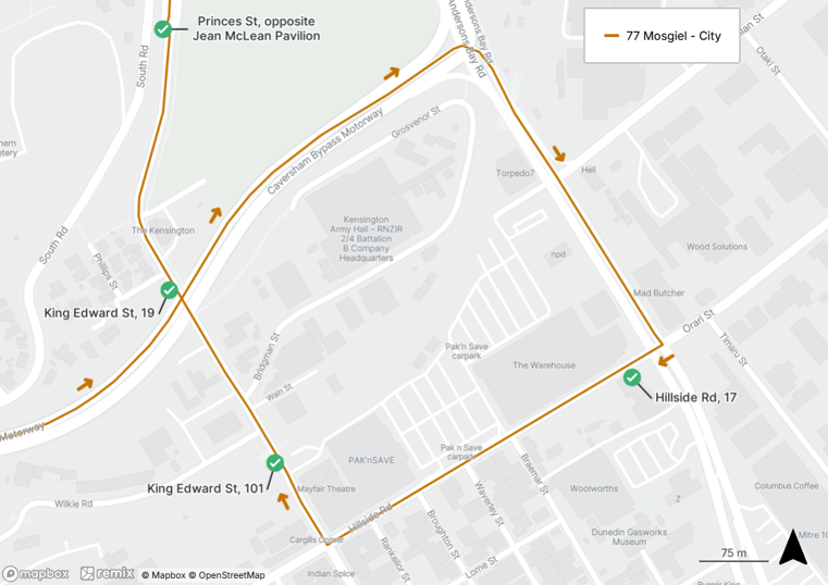 Mosgiel to City