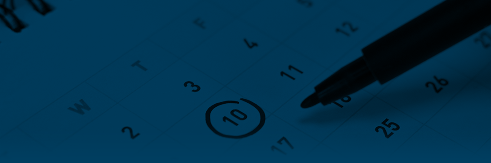 Upcoming Community Events And Council Meetings Calendar With Felt Pen Circling 10