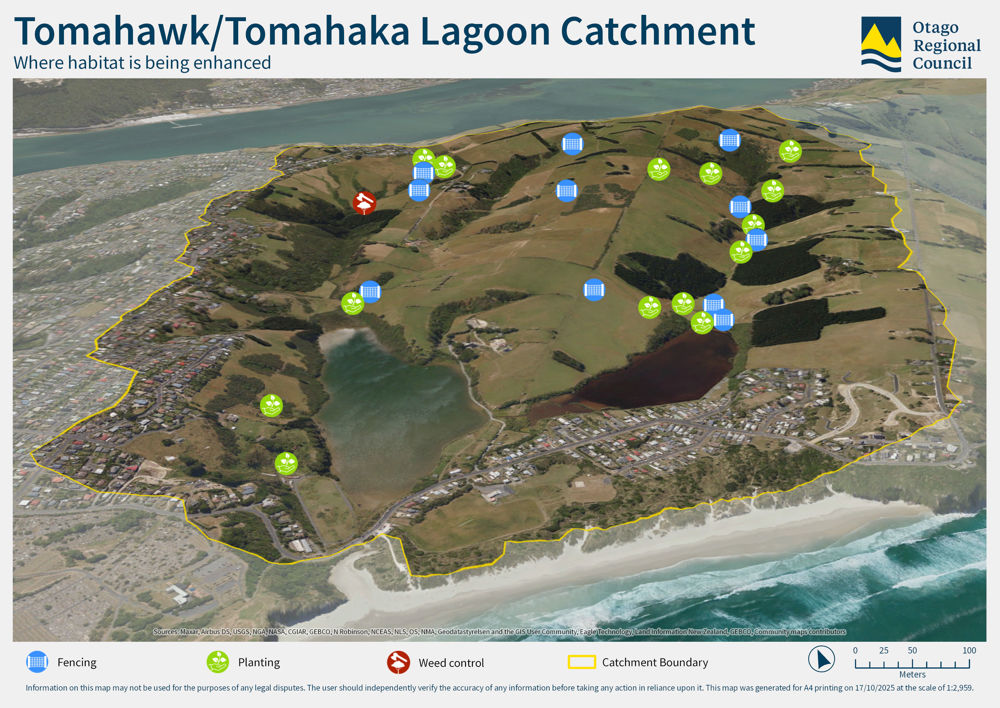 GIS Map Where And What The Works Been Done Tomahawk Lagoon