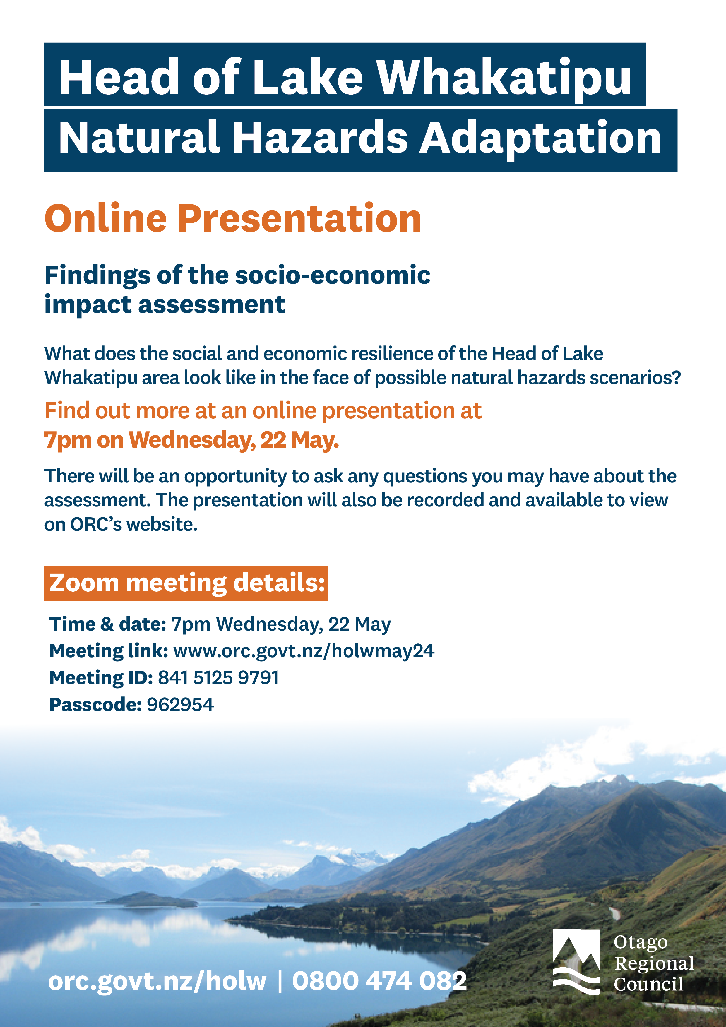 Online presentation details