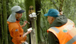 Jamie (Left) Teaches Paul How To Connect To The Wifi Of The Possum Trap To Record Trap Catch Data