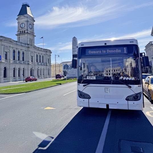 An Ebus On Thames Street, Ōamaru Bus