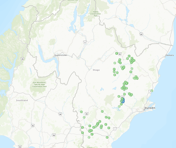 Map Of Historic Rookeries New Sightings Are In Blue