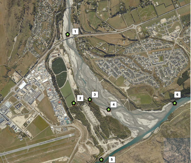 Shotover Waste Treatment Plant testing Map