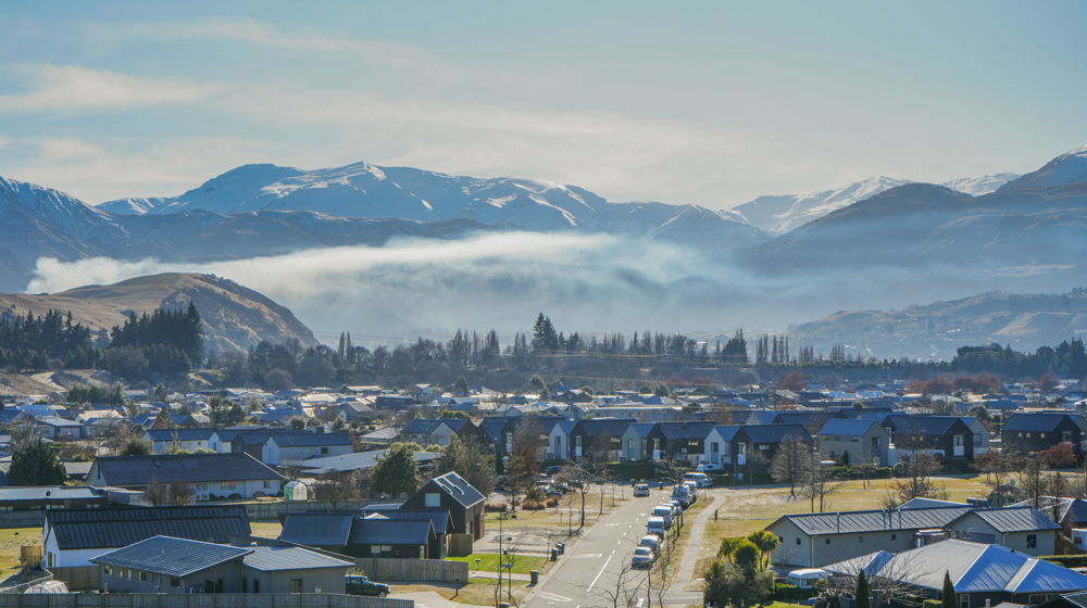 Queenstown Suburbs Looking Back Towards Lake Hayes