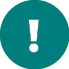 Exclamation Icon on solid green circle
