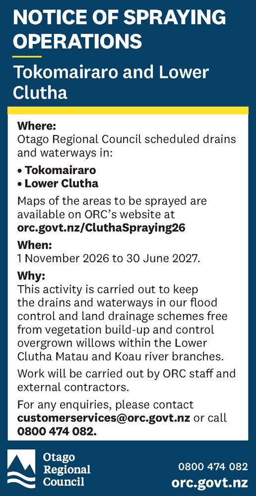 ORC Clutha Toko Spraying 13X2 ODT Nov 26 June 27 PRINT 261020
