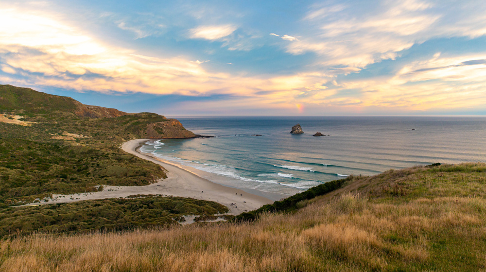 Sunset Over Sandfly Bay Otago Peninsula, Dunedin Adobestock 1386688809